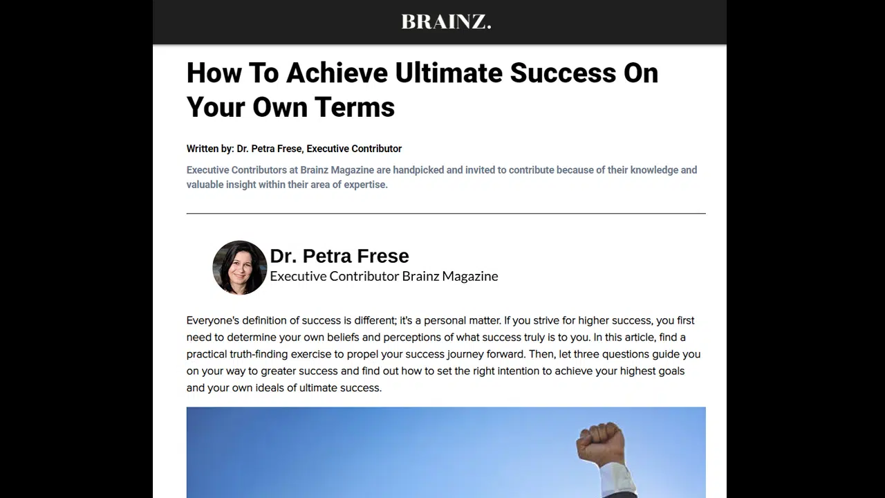 How To Achieve Ultimate Success On Your Own Terms